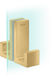 Dušo durų rankena AXOR Universal Rectangular, šlifuoto aukso spalva (Brushed Gold Optic)