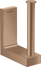 Tualetinio popieriaus laikiklis AXOR Universal Rectangular, šlifuotos raudono aukso spalva (Brushed Red Gold)