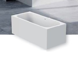 Vonia pastatoma Balteco Vigo akmens masė 180x80x65cm su priekine Xonyx panele E20