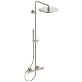 Dušo sistema Ideal Standard Ceratherm T125, termostatinė. Komplekte termostatinis maišytuvas,Ø300mm lietaus dušo galva, rankinis dušas-"pirštelis',  spalva - Silver Storm
