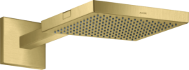 Dušo galva su laikikliu iš sienos AXOR ShowerSolutions 240/240 1jet, šlifuoto žalvario spalvos (Brushed Brass)