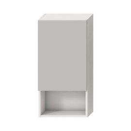 Veidrodinė spintelė Jika LYRA 400x800 mm, 1 durelės, su atvira lentynėle, spalva - balta