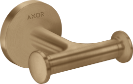 Dvigubas kabliukas AXOR Universal Circular, šlifuotos bronzos spalva (Brushed Bronze)