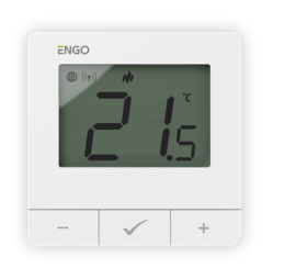 ENGO E25-230W išmanusis termostatas, ZigBee / 868MHz, maitinamas iš tinklo 230 V 
