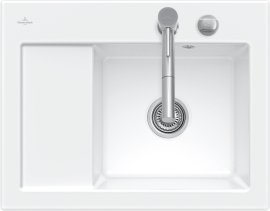 Plautuvė Villeroy&Boch Subway 45 Compact kairė, balta blizgi, skylės