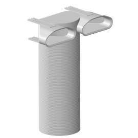 Difuzoriaus dėžutė profi-air tunnel 2 x (132 x 52 mm)