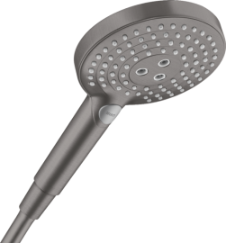 Rankinė dušo galva HANSGROHE Raindance Select S 120, 3 srovių, spalva - šlifuoto juodo chromo (brushed black chrome)