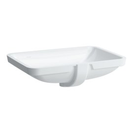Praustuvas Laufen PRO S 600x400x170 mm, įmontuojamas iš apačios, be angos maišytuvui, spalva - balta LCC (LAUFEN Clean Coat)