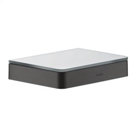 Lentyna AXOR Universal Softsquare, 150 mm, šlifuoto juodo shromo spalva (Brushed Black Chrome)
