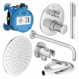 Sistema dušo Ceratherm T100, su termostatiniu maišytuvu,  Ø30cm galva