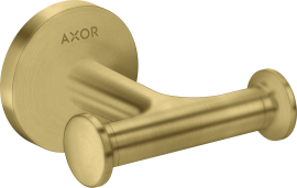 Dvigubas kabliukas AXOR Universal Circular, šlifuoto žalvario spalva (Brushed Brass)