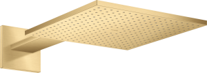 Dušo galva su laikikliu iš sienos AXOR ShowerSolutions 300/300 1jet, šlifuoto aukso spalvos (Brushed Gold Optic)