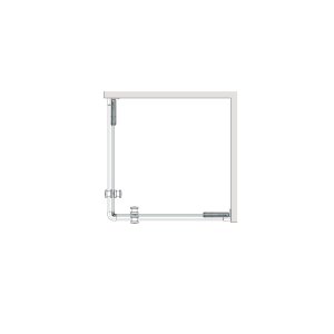 Dušo kabina Brasta Glass LIEPA 879-884x879-884x2000 rudas stiklas