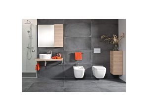 Pusaukštė spintelė Jika CUBITO 320x810 mm, 1 durelės, lankstai kairėje, 2 lentynėlės, spalva - balta