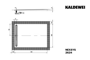 Dušo padėklas Nexsys 2624 140x100