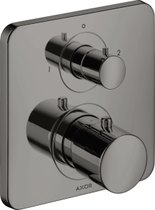 Dekoratyvinė dalis AXOR Citterio M potinkiniam termostatiniam maišytuvui, 2 funkcijų, poliruoto juodo chromo spalvos (Polished Black Chrome)