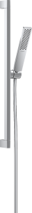 Dušo komplektas HANSGROHE Pulsify E 100, 1 srovės, EcoSmart, su 65 cm dušo stovu, spalva - chromo (chrome)