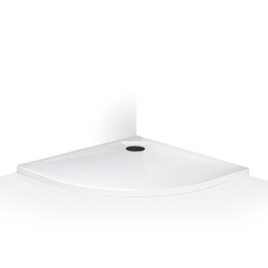 Pusapvalis akmens masės dušo padėklas Roth MARMO NEO ROUND 80×80 cm