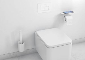 WC aksesuarų rinkinys Hansgrohe WallStoris, matinis baltas 