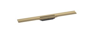 Raindrain Flex grotelės 80cm, pjaustomos, montavimui prie sienos, brushed bronze