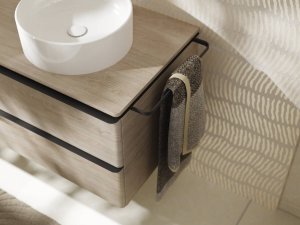 Rankšluosčių laikiklis Hansgrohe Xelu Q, 90/430 mm, matinis juodas