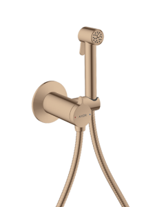 Rankinis bidė dušelis AXOR Bidette Showers 1jet, su laikikliu ir 1,25 m žarna, poliruoto raudono aukso spalvos (Polished Red Gold)