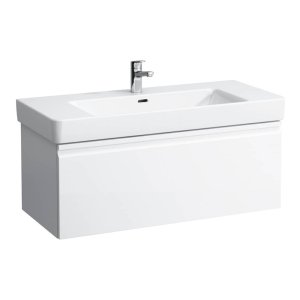 Praustuvas Laufen PRO S 1050x465x95 mm, plačiais kraštais, su 1 anga maišytuvui viduryje