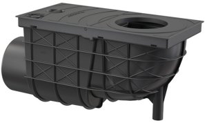 Lietaus surinkimo trapas Alcadrain AGV3, 300x155/110, horizontalus, juodas