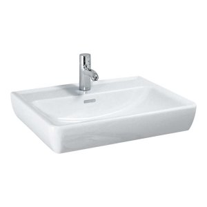 Praustuvas LAUFEN PRO 600x480x115 mm, su 1 anga maišytuvui viduryje, spalva - balta LCC (LAUFEN Clean Coat)