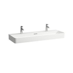 Praustuvas Laufen VAL 1200x420x115 mm, su 2 angomis maišytuvams