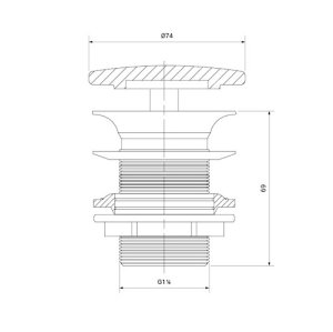 Ventilis keraminis Kontra praustuvams be perpylimo, baltas blizgus
