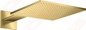 Dušo galva su laikikliu iš sienos AXOR ShowerSolutions 300/300 1jet, poliruoto aukso spalvos (Polished Gold Optic)