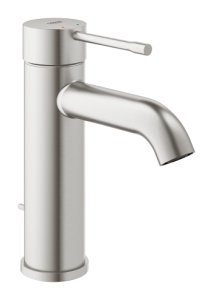 Praustuvo maišytuvas GROHE Essence New S dydis, su dugno vožtuvu, nerūdijančio plieno spalvos 