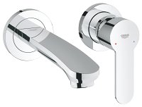 Praustuvo maišytuvas iš sienos GROHE Eurostyle Cosmo S dydis, 171 mm, 2 skylės, chromo spalvos 