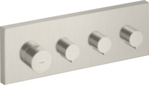 Dekoratyvinė dalis AXOR ShowerSolutions potinkiniam termostatiniam moduliui, 3 funkcijų, nerūdijančio plieno spalvos (Stainless Steel Optic)
