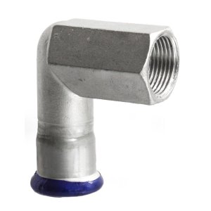 Alkūnė 90° vidiniu sriegiu presuojama 22x3/4" (AISI316)
