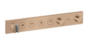 Dekoratyvinė dalis AXOR ShowerSolutions potinkiniam termostatiniam moduliui, 4 funkcijų, šlifuoto raudono aukso spalvos (Brushed Red Gold)