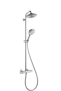Termostatinė dušo sistema HANSGROHE Raindance S 240, 1 srovės, EcoSmart, spalva - chromo (chrome)
