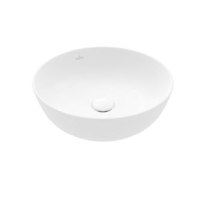 Praustuvas VILLEROY&BOCH Artis 430mm Titan, balta matinė spalva (stone white), montuojamas ant stalviršio, Ceramic Plus danga