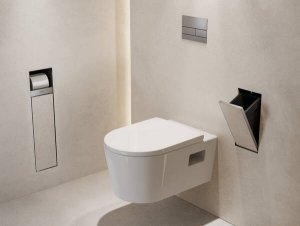 Šiukšliadėžė Hansgrohe XtraStoris Rock, šlifuoto nerūdijančio plieno spalva