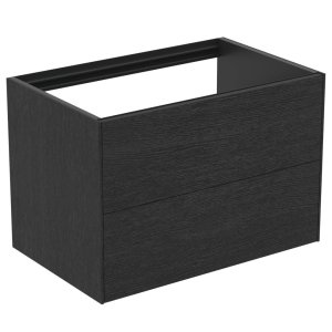 Spintelė Ideal Standard Conca, 1200x500x550, spalva - tamsus ąžuolas (tikros medienos lukštas), 2 stalčiai, be stalviršio