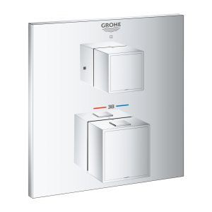 Dekoratyvinė potinkinė dalis  termostatinio dušo maišytuvo Cube