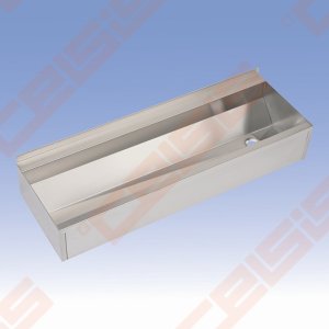 Nerūdijančio plieno plautuvė SANELA su tvirtinimais prie sienos, 1250 mm