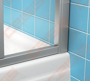 Dušo kabina Ravak Supernova SKCP4-80 Sabina, baltos spalvos profiliu, dekoruotu plastiko Pearl užpildu