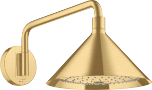 Dušo galva su laikikliu iš sienos AXOR Showers/Front, 240 2jet, šlifuoto aukso spalvos