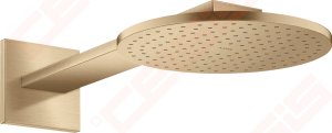 Dušo galva su laikikliu iš sienos AXOR ShowerSolutions 250 1 jet, šlifuotos bronzos spalvos (Brushed Bronze)