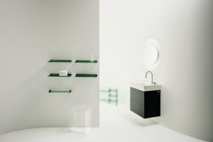 Veidrodis Laufen KARTELL All saints, 780x40x780 mm, su netiesiogine LED šviesa, plastikas, spalva - skaidri
