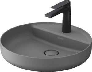 Dubuo Vitrium D-Solid 46cm, skylė maišytuvui, matinis pilkas