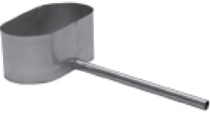 Vienasienis nerūdijančio plieno kondensato surinkėjas JEREMIAS OV/EW01 Dn100 x 193 su šoniniu 250mm išleidimo vamzdeliu