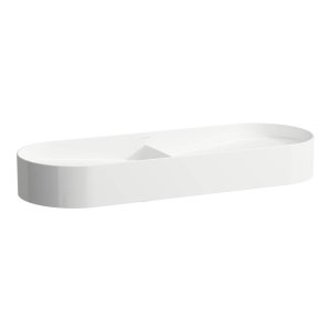 Praustuvas-dubuo Laufen SONAR, 1000x370x130 mm, dvigubas, be vietos maišytuvo tvirtinimui, be perlajos, spalva - balta LCC (LAUFEN Clean Coat)